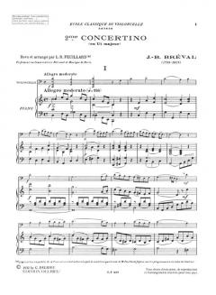 Concertino no2 en Ut maj. von Jean-Baptiste Bréval 