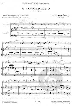Concertino No. 3 en la maj. von Jean-Baptiste Bréval 