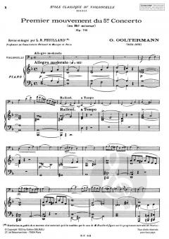 Concerto no5 en ré min. Op. 76 von Georg Goltermann 