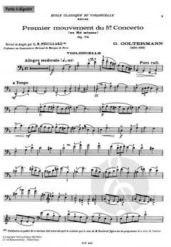 Concerto no5 en ré min. Op. 76 von Georg Goltermann 