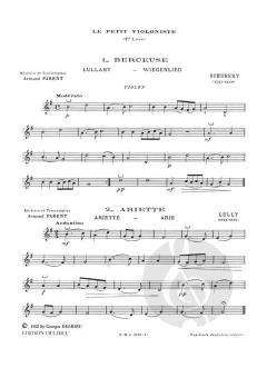 Le Petit violoniste Vol. 1A von Armand Parent 