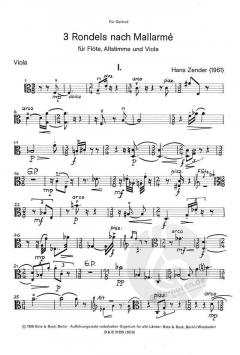 3 Rondels nach Mallarmé (Hans Zender) 