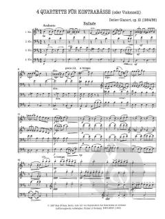 Vier Quartette op. 12 von Detlev Glanert 