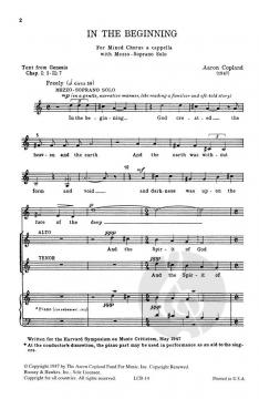In The Beginning (Aaron Copland) 