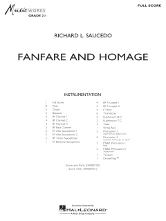 Fanfare and Homage von Richard L. Saucedo 