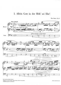 Choralvorspiele op. 67 von Max Reger für Orgel - 52 leicht ausführbare Vorspiele zu den gebräuchlichsten evangelischen Chorälen im Alle Noten Shop kaufen