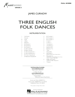 Three English Folk Dances von James Curnow 