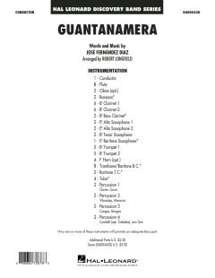 Guantanamera von José Fernandez Diaz (Download) 