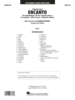 Selections from Encanto von Lin-Manuel Miranda 