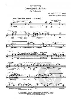 Dialog mit Matteo op. 27 von Rolf Rudin 