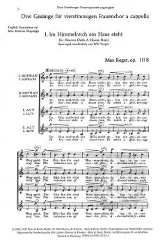 3i Gesänge op. 111B (Max Reger) 