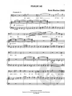 Drei Psalmen von Boris Blacher 