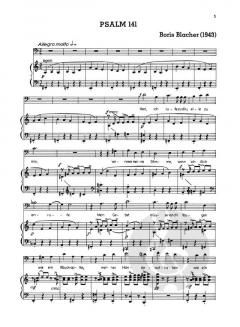 Drei Psalmen von Boris Blacher 