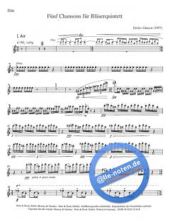 Fünf Chansons (Detlev Glanert) 