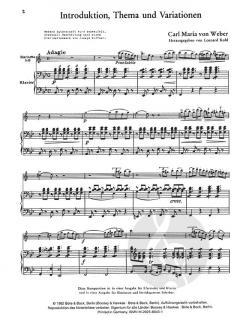 Introduktion, Thema und Variationen von Carl Maria von Weber 