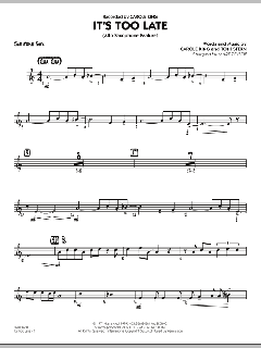 It's Too Late (Alto Sax Feature) von Carole King (Download) 