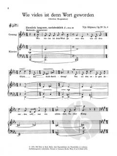 Sechs Lieder op. 59 von Yrjö Kilpinen 