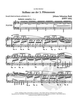 Siciliano BWV 1031 von Johann Sebastian Bach 