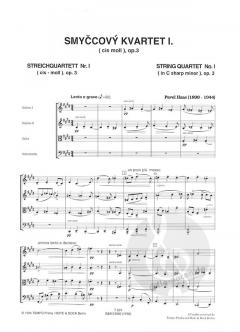 Streichquartett Nr. 1 cis-Moll von Pavel Haas im Alle Noten Shop kaufen