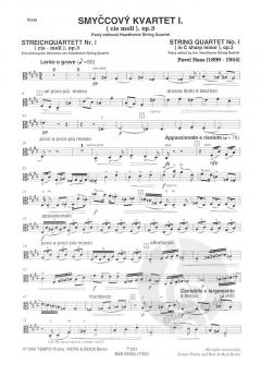 Streichquartett Nr. 1 cis-Moll von Pavel Haas im Alle Noten Shop kaufen