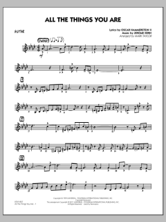 All The Things You Are von Jerome Kern (Download) 