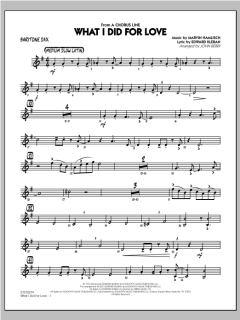 What I Did For Love von Marvin Hamlisch (Download) 