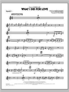 What I Did For Love von Marvin Hamlisch (Download) 