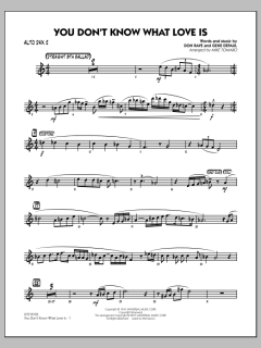 You Don't Know What Love Is von Gene DePaul (Download) 