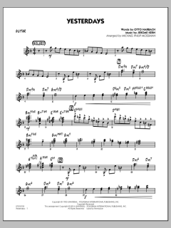 Yesterdays von Jerome Kern (Download) 