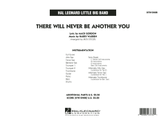 There Will Never Be Another You von Harry Warren (Download) 