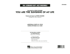 You Are The Sunshine Of My Life von Stevie Wonder (Download) 