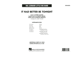 It Had Better Be Tonight von Michael Bublé (Download) 