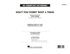 Don't You Worry 'Bout A Thing von Stevie Wonder (Download) 