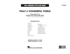 What a Wonderful World von Louis Armstrong (Download) 