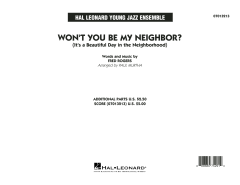 Won't You Be My Neighbor? von Fred Rogers (Download) 