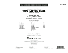 Too Little Time von Bill Watrous (Download) 