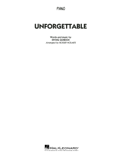 Unforgettable von Irving Gordon (Download) 