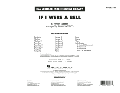 If I Were a Bell von Frank Loesser (Download) 