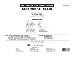Take The 'A' Train von Billy Strayhorn (Download) 