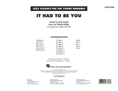 It Had to Be You von Isham Jones (Download) 