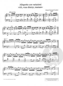 Variationen über Ah, vous dirai-je, maman von Johann Christoph Friedrich Bach 