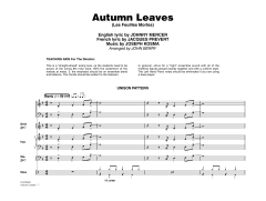 Autumn Leaves von Joseph Kosma (Download) 