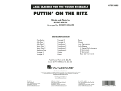 Puttin' on the Ritz von Irving Berlin (Download) 