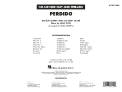 Perdido von Duke Ellington (Download) 