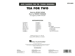 Tea for Two von Vincent Youmans (Download) 