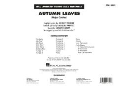 Autumn Leaves von Johnny Mercer (Download) 
