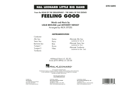 Feeling Good von Leslie Bricusse (Download) 