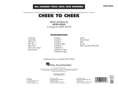 Cheek to Cheek von Irving Berlin (Download) 