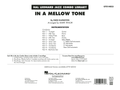 In a Mellow Tone von Duke Ellington (Download) 
