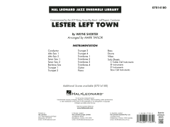 Lester Left Town von Wayne Shorter (Download) 